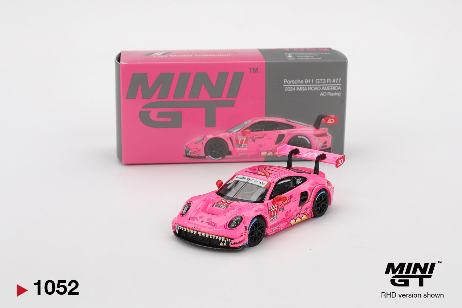 Mini GT 1:64 Porsche 911 GT3 R #77 AO Racing 