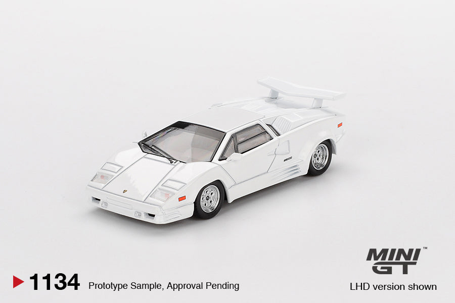 Mini GT 1:64 Lamborghini Countach 25th Anniversary White