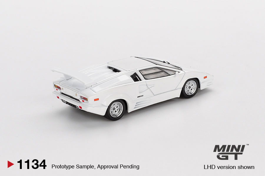Mini GT 1:64 Lamborghini Countach 25th Anniversary White