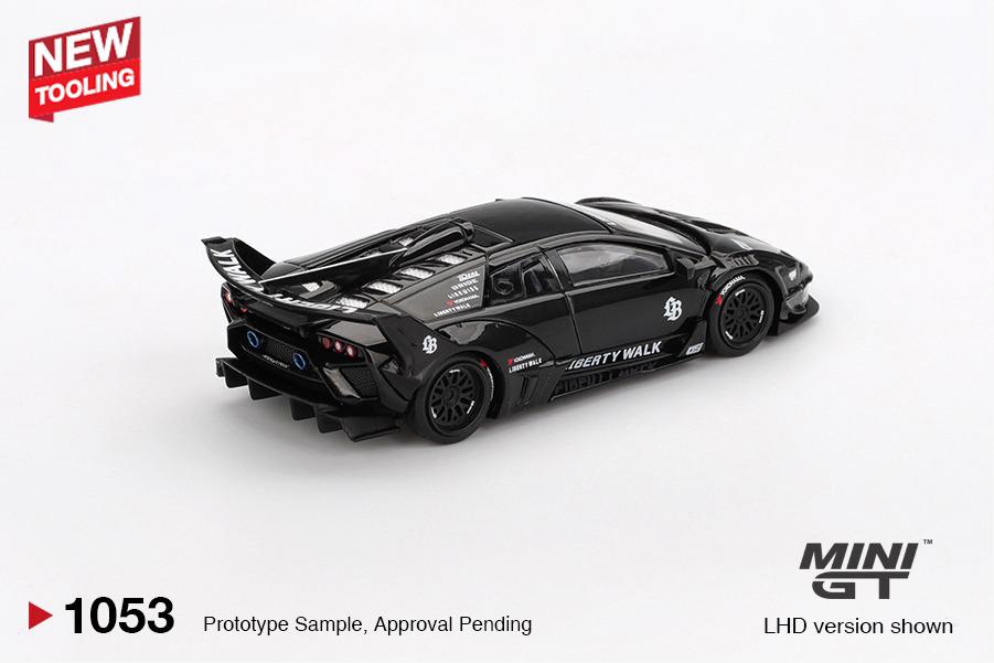 Mini GT Lamborghini Liberty Walk LB-Silhouette WORKS MURCIELAGO GT Evo Black