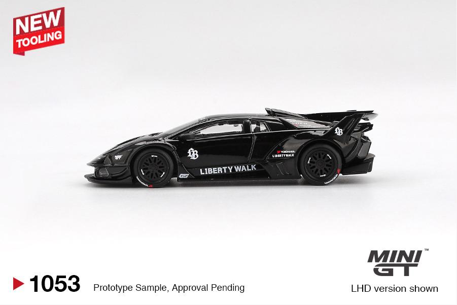 Mini GT Lamborghini Liberty Walk LB-Silhouette WORKS MURCIELAGO GT Evo Black