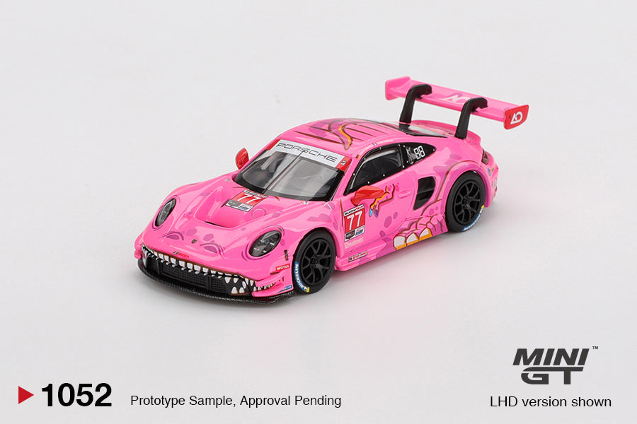 Mini GT Porsche 911 GT3 R #77 AO Racing "Roxy" 2024 IMSA Road America Pink