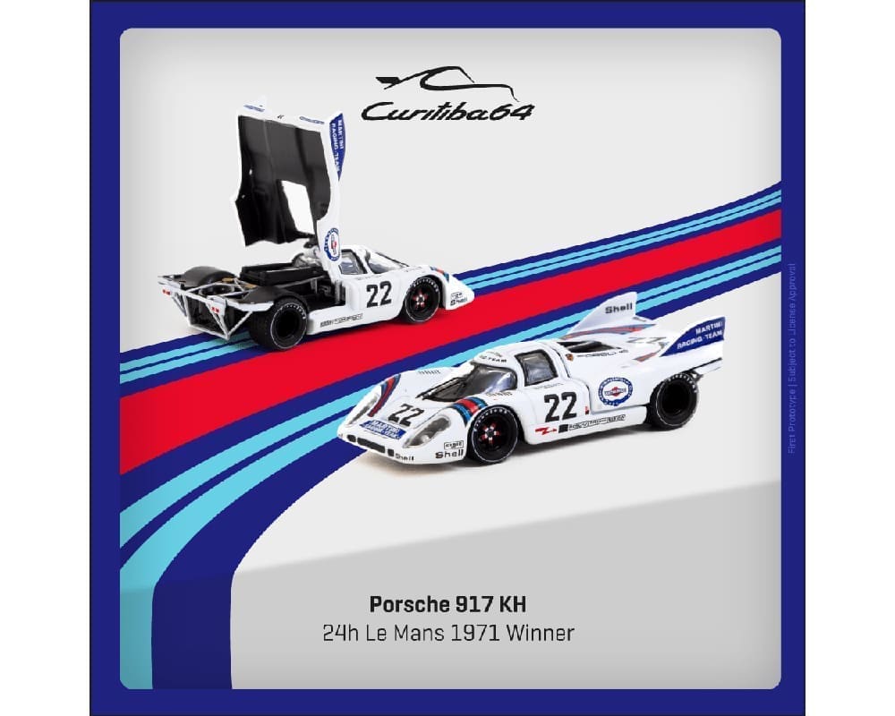 Tarmac Works Curitiba64 1:64 Diecast Porsche 917 KH #22 24h Le Mans 1971 Winner