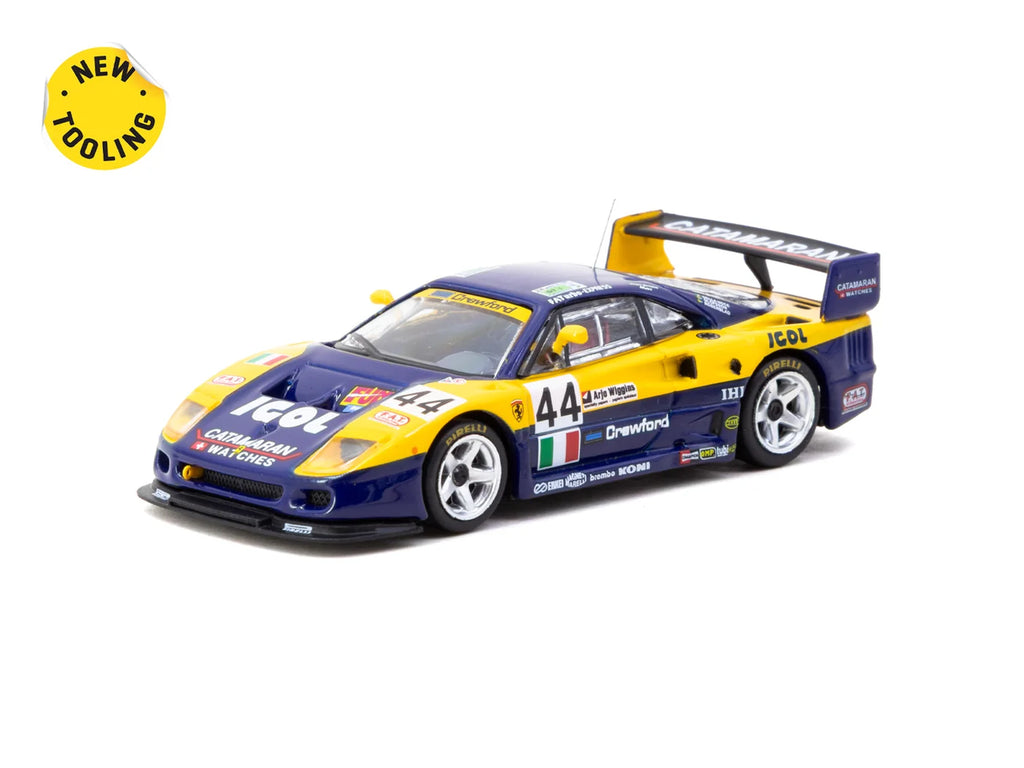 Tarmac Works Hobby64 1:64 Ferrari F40 GTE #44 1996 24h of Le Mans
