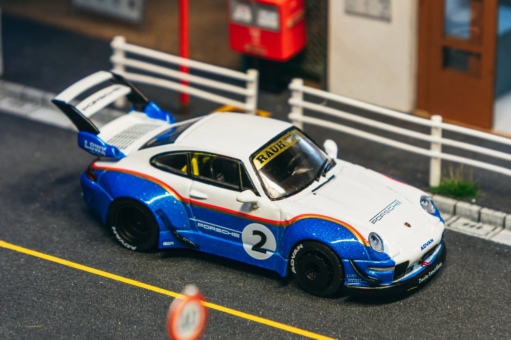Tarmac Works Hobby64 1:64 RWB 911 993 Liberty Walk with Container