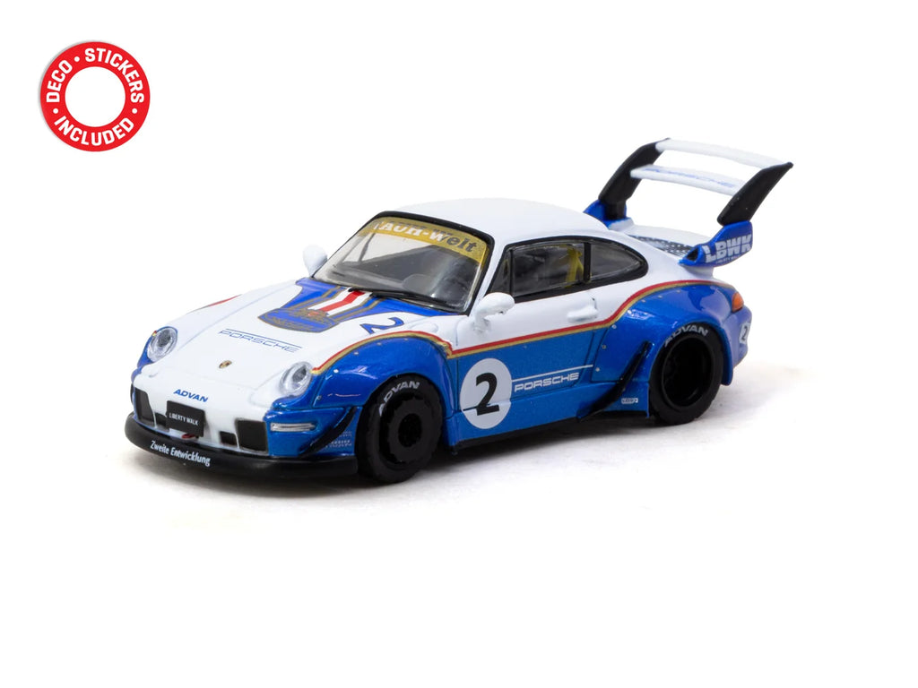 Tarmac Works Hobby64 1:64 RWB 911 993 Liberty Walk with Container